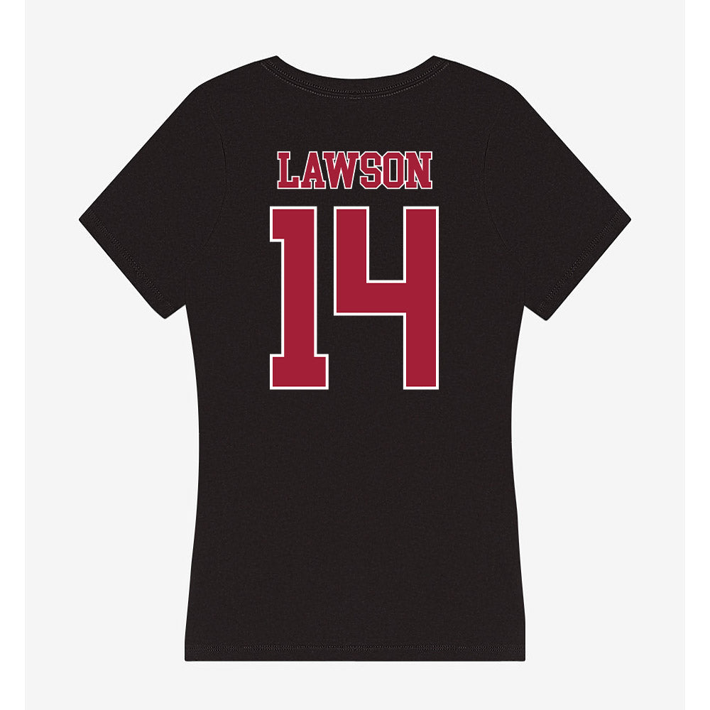 Stanford - NCAA Women's Lacrosse : Amanda Lawson - Women's V-Neck T-Shirt-1