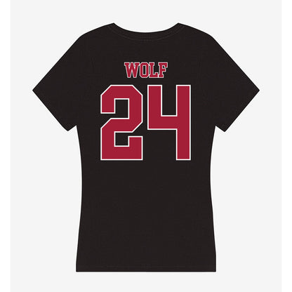 Stanford - NCAA Women's Soccer : Maryn Wolf - Women's V-Neck T-Shirt-1