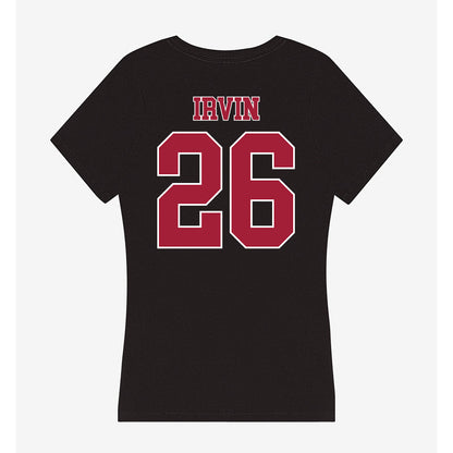 Stanford - NCAA Football : Sedrick Irvin - Women's V-Neck T-Shirt-1