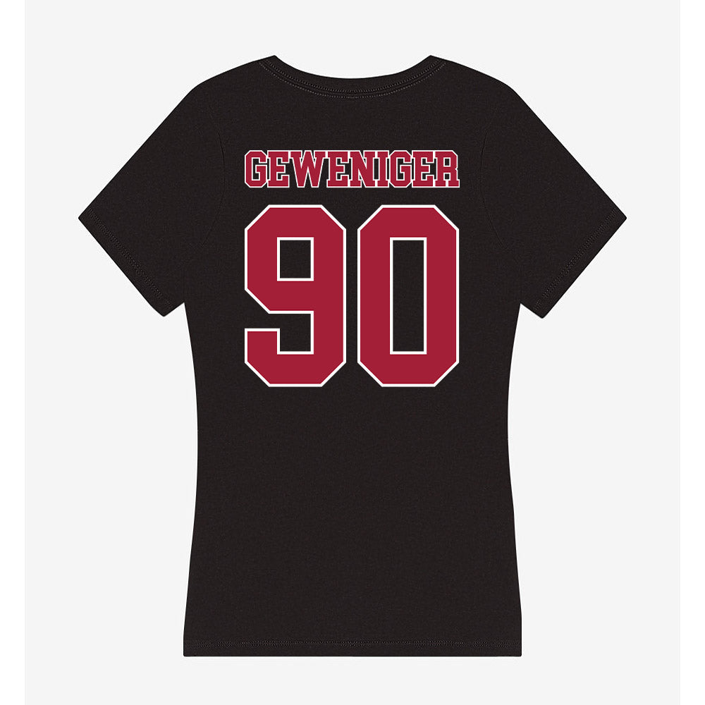 Stanford - NCAA Football : Gavin Geweniger - Women's V-Neck T-Shirt-1