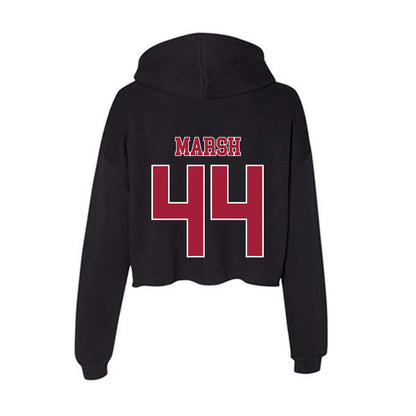 Stanford - NCAA Baseball : Quinten Marsh - Women's Crop Fleece Hoodie-1