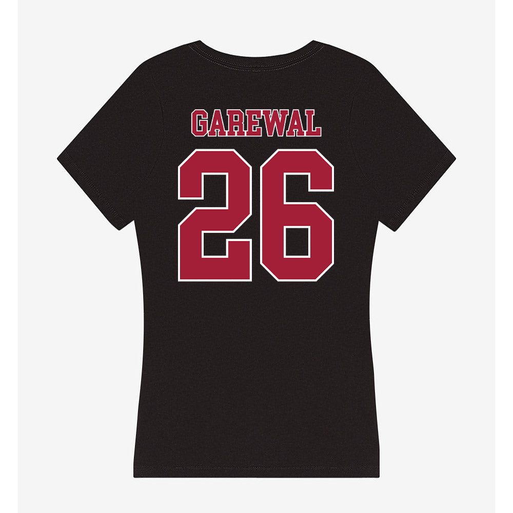 Stanford - NCAA Baseball : Sam Garewal - Women's V-Neck T-Shirt-1