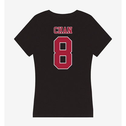 Stanford - NCAA Softball : Kyra Chan - Women's V-Neck T-Shirt-1