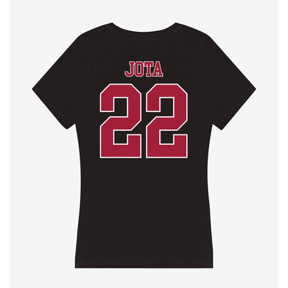Stanford - NCAA Women's Soccer : Kaiya Jota - Women's V-Neck T-Shirt-1
