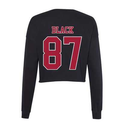 Stanford - NCAA Football : Aiden Black - Women's Cropped Crew Fleece-1