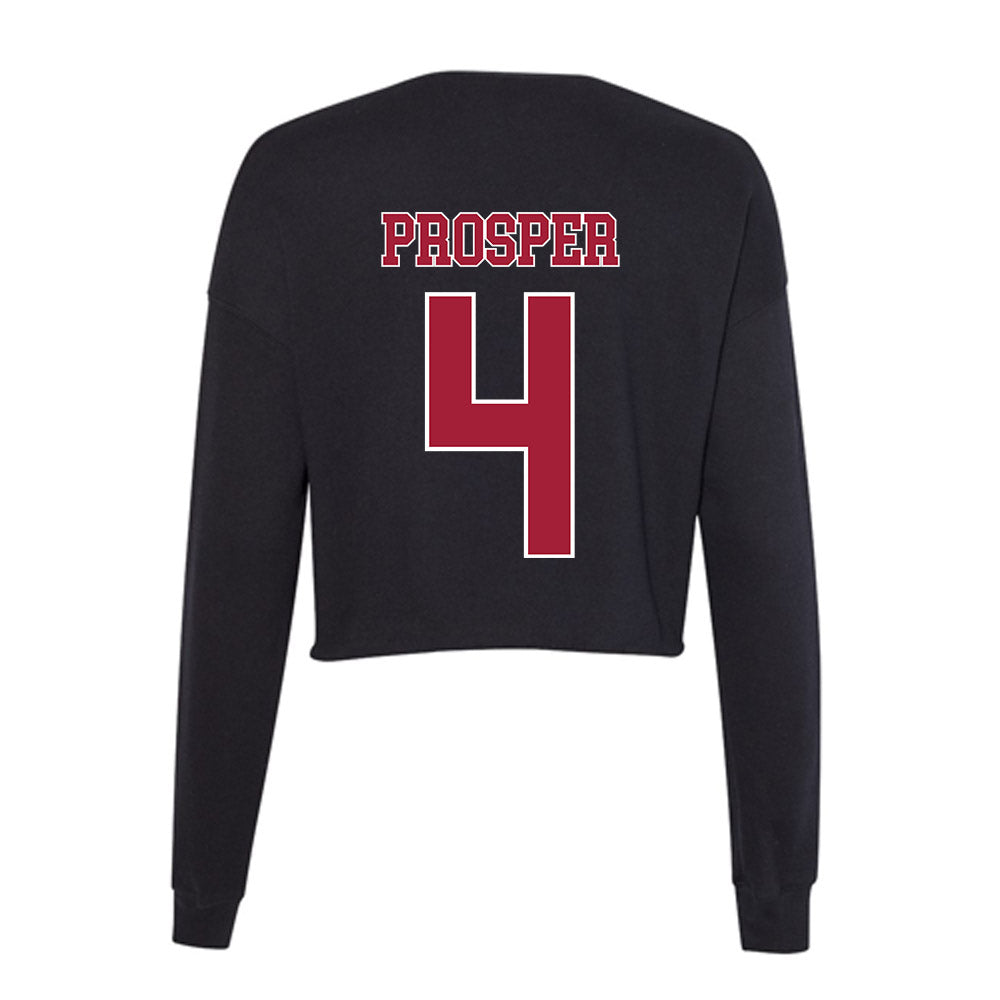 Stanford - NCAA Women's Lacrosse : Olivia Prosper - Women's Cropped Crew Fleece-1