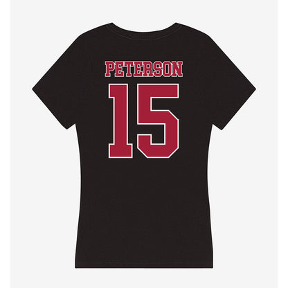 Stanford - NCAA Women's Basketball : Harper Peterson - Women's V-Neck T-Shirt-1