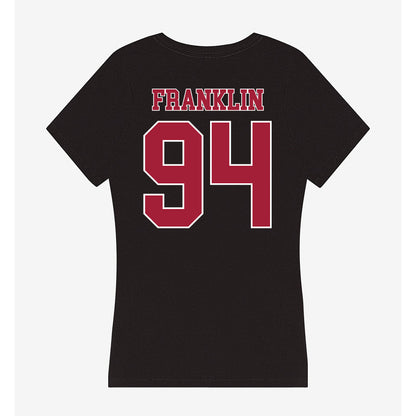 Stanford - NCAA Football : Anthony Franklin - Women's V-Neck T-Shirt-1
