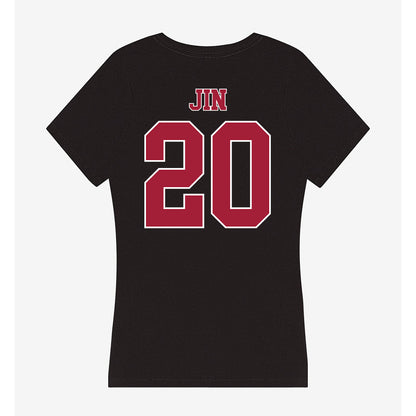 Stanford - NCAA Softball : Sophia Jin - Women's V-Neck T-Shirt-1