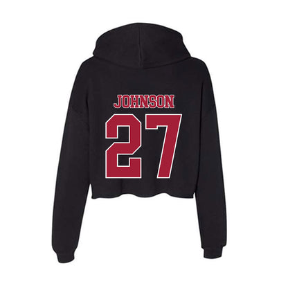 Stanford - NCAA Women's Lacrosse : Ellie Johnson - Women's Crop Fleece Hoodie-1