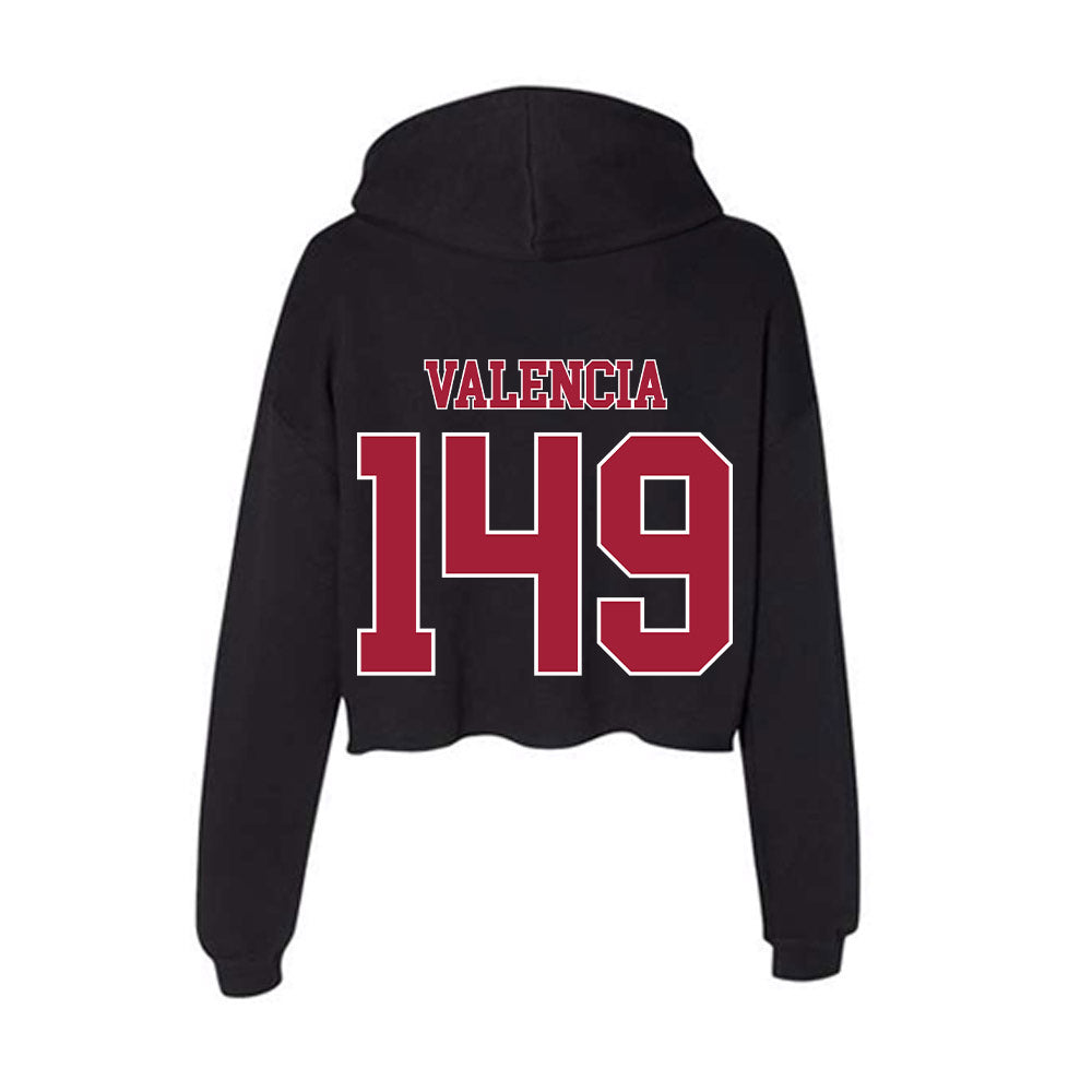 Stanford - NCAA Wrestling : Aden Valencia - Women's Crop Fleece Hoodie-1