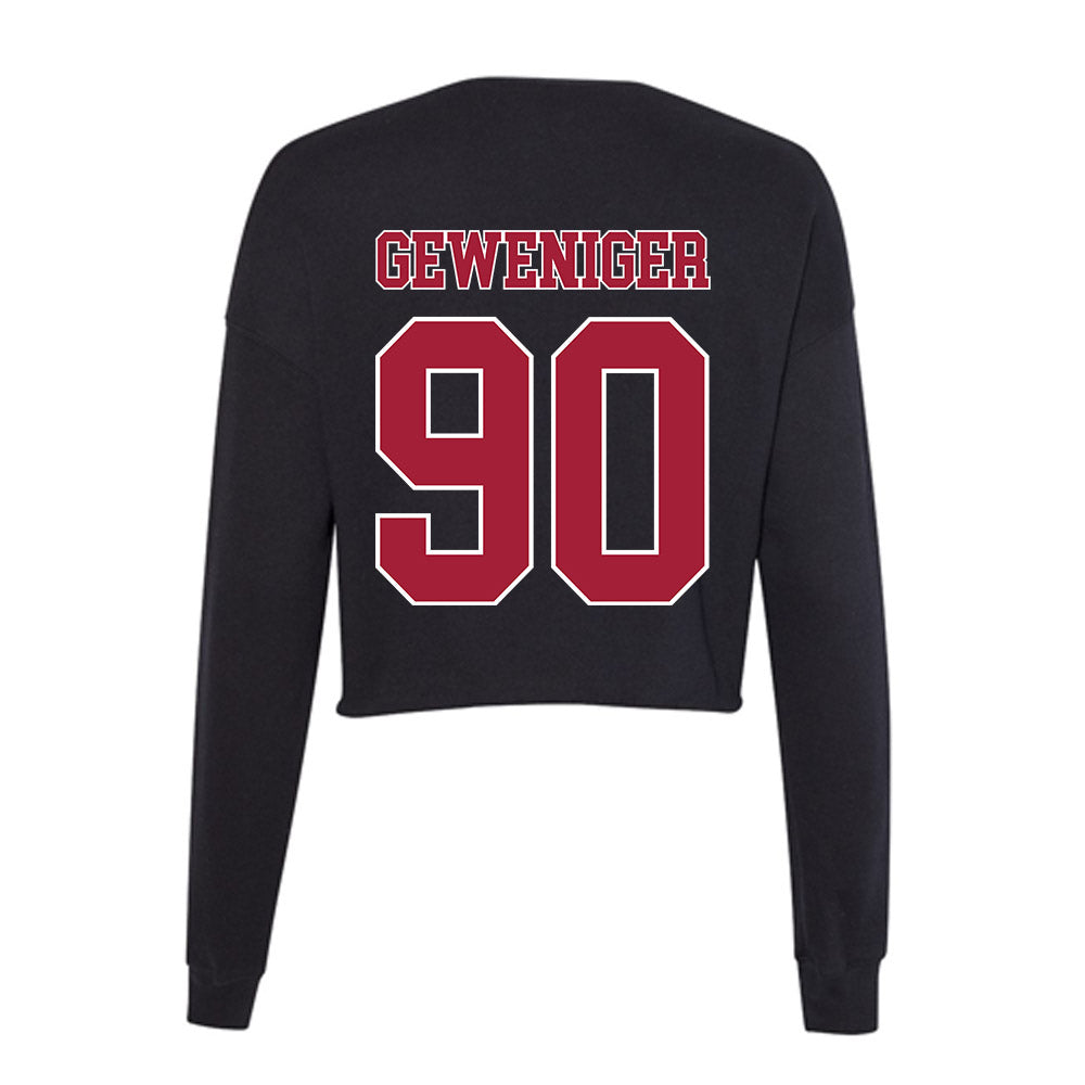 Stanford - NCAA Football : Gavin Geweniger - Women's Cropped Crew Fleece-1