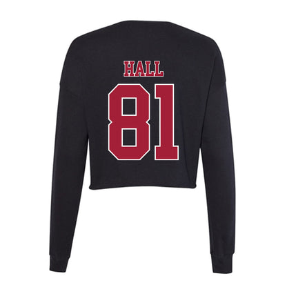 Stanford - NCAA Football : JonAnthony Hall - Women's Cropped Crew Fleece-1