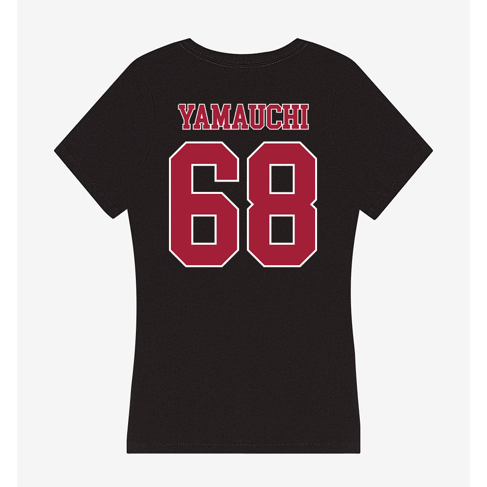 Stanford - NCAA Football : Zak Yamauchi - Women's V-Neck T-Shirt-1