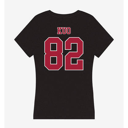 Stanford - NCAA Football : Tyler Kuo - Women's V-Neck T-Shirt-1
