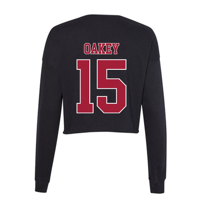 Stanford - NCAA Women's Lacrosse : Martha Oakey - Women's Cropped Crew Fleece-1