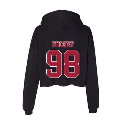 Stanford - NCAA Football : Zach Buckey - Women's Crop Fleece Hoodie-1