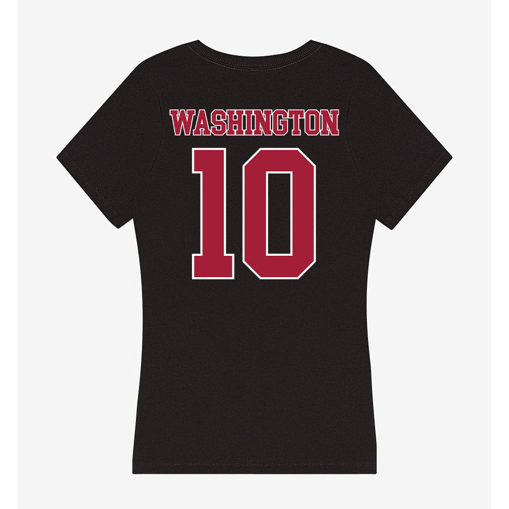 Stanford - NCAA Football : Jordan Washington - Women's V-Neck T-Shirt-1