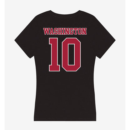 Stanford - NCAA Football : Jordan Washington - Women's V-Neck T-Shirt-1