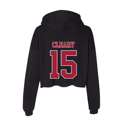 Stanford - NCAA Men's Soccer : Will Cleary - Women's Crop Fleece Hoodie-1