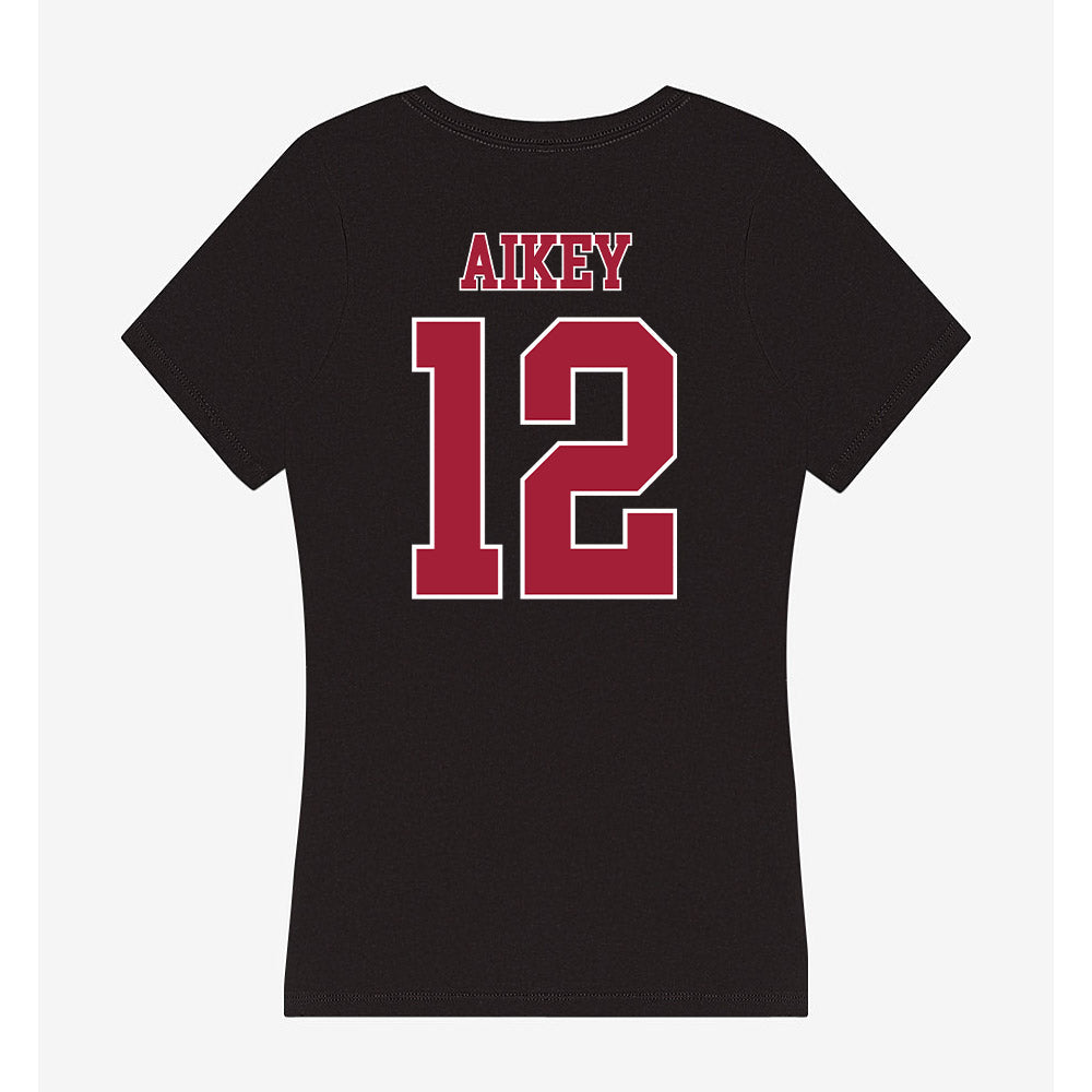 Stanford - NCAA Women's Soccer : Jasmine Aikey - Women's V-Neck T-Shirt-1