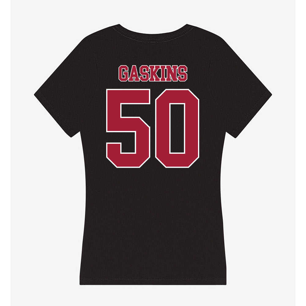 Stanford - NCAA Football : RJ Gaskins - Women's V-Neck T-Shirt-1