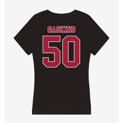 Stanford - NCAA Football : RJ Gaskins - Women's V-Neck T-Shirt-1