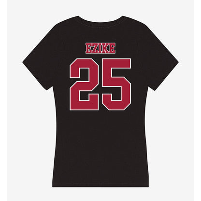 Stanford - NCAA Women's Basketball : Nora Ezike - Women's V-Neck T-Shirt-1