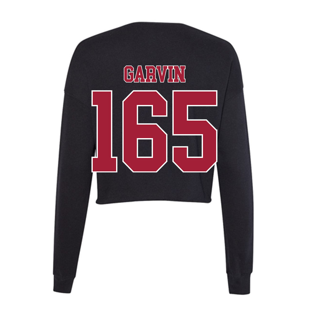 Stanford - NCAA Wrestling : Hunter Garvin - Women's Cropped Crew Fleece-1