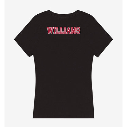 Stanford - NCAA Women's Gymnastics : Jennifer Williams - Women's V-Neck T-Shirt-1