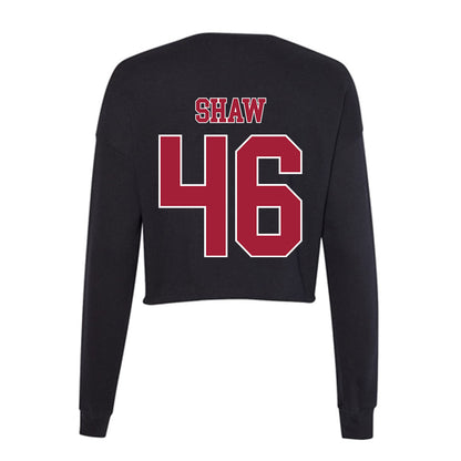 Stanford - NCAA Baseball : Andrew Shaw - Women's Cropped Crew Fleece-1