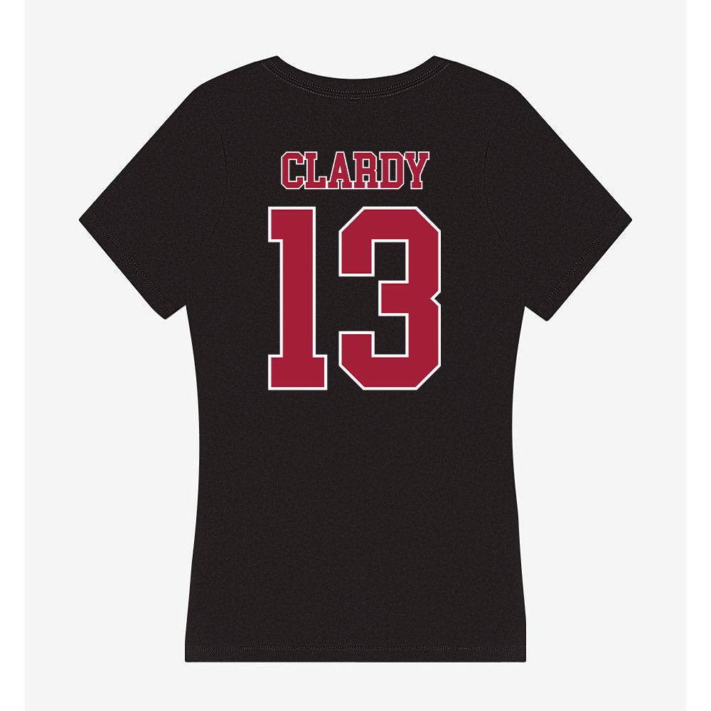 Stanford - NCAA Women's Basketball : Chloe Clardy - Women's V-Neck T-Shirt-1