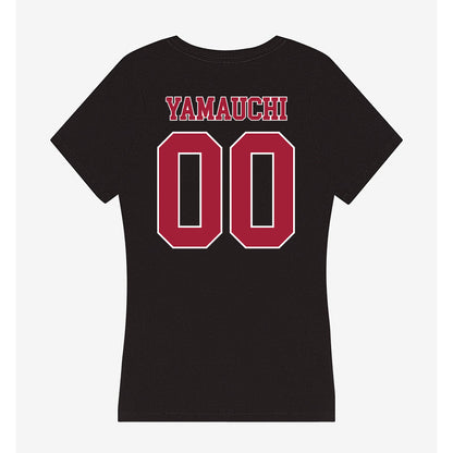 Stanford - NCAA Football : Zak Yamauchi - Women's V-Neck T-Shirt-1