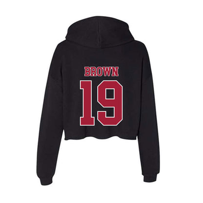 Stanford - NCAA Women's Lacrosse : Emma Brown - Women's Crop Fleece Hoodie-1