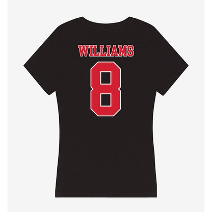 Fairfield - NCAA Men's Basketball : Tony Williams - Women's V-Neck T-Shirt-1