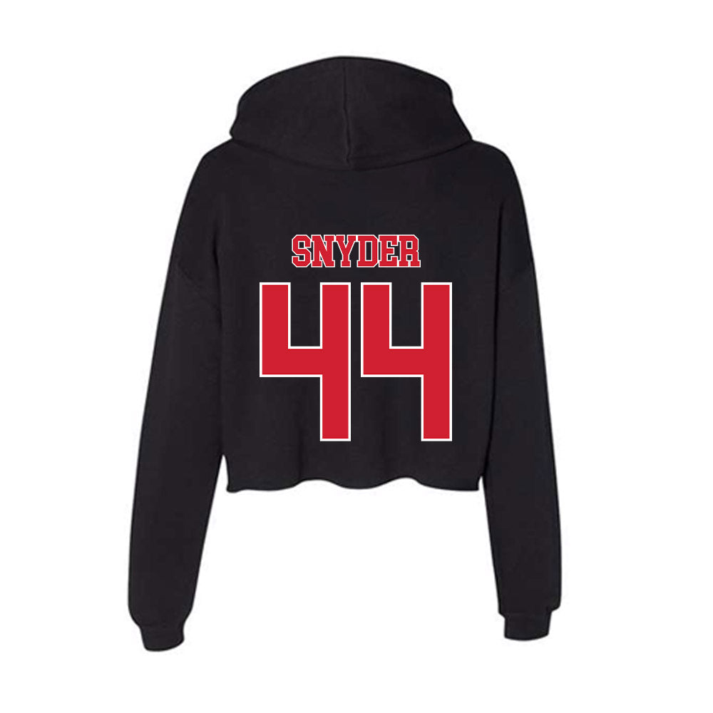 Fairfield - NCAA Men's Lacrosse : Will Snyder - Women's Crop Fleece Hoodie-1