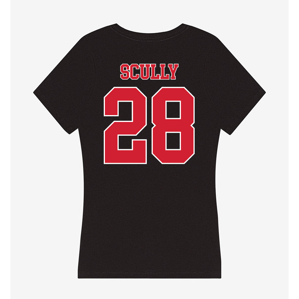 Fairfield - NCAA Men's Lacrosse : Andrew Scully - Women's V-Neck T-Shirt-1