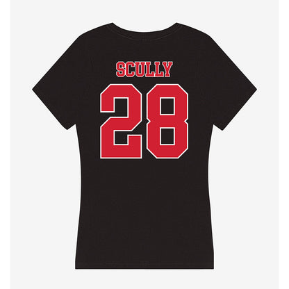 Fairfield - NCAA Men's Lacrosse : Andrew Scully - Women's V-Neck T-Shirt-1