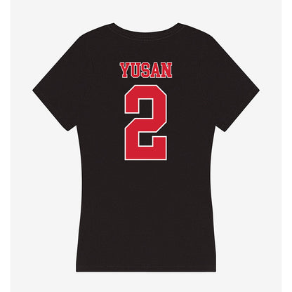Fairfield - NCAA Women's Basketball : Selen Yusan - Women's V-Neck T-Shirt-1
