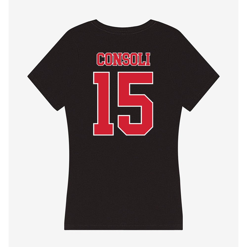 Fairfield - NCAA Men's Lacrosse : Cooper Consoli - Women's V-Neck T-Shirt-1