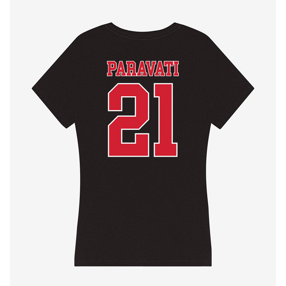 Fairfield - NCAA Softball : Anna Paravati - Women's V-Neck T-Shirt-1