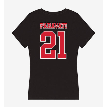 Fairfield - NCAA Softball : Anna Paravati - Women's V-Neck T-Shirt-1