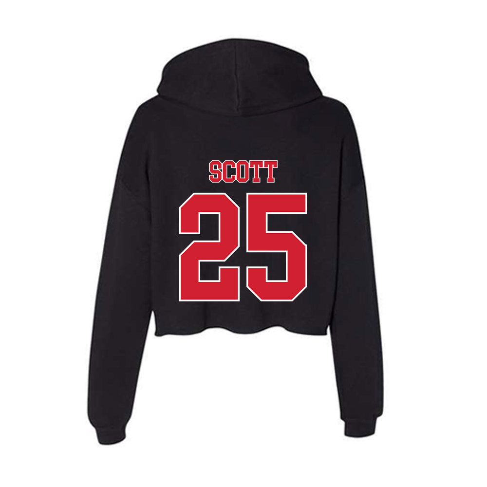 Fairfield - NCAA Women's Basketball : Sydni Scott - Women's Crop Fleece Hoodie-1