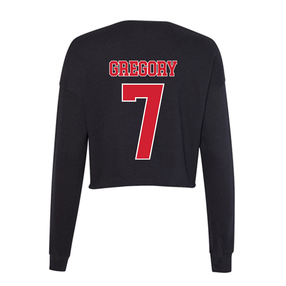 Fairfield - NCAA Women's Basketball : Keyarah Gregory - Women's Cropped Crew Fleece-1