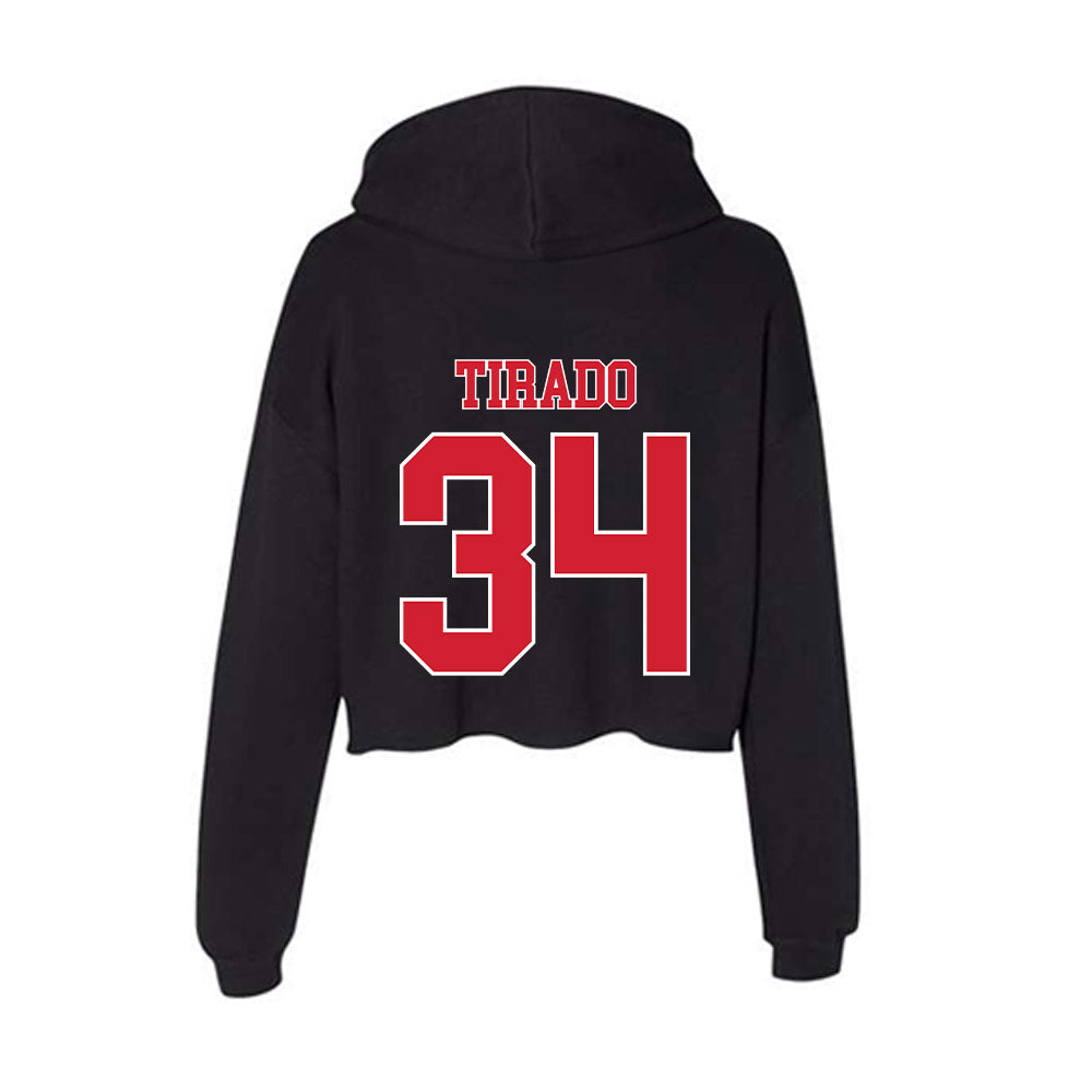 Fairfield - NCAA Women's Basketball : dayna tirado - Women's Crop Fleece Hoodie-1