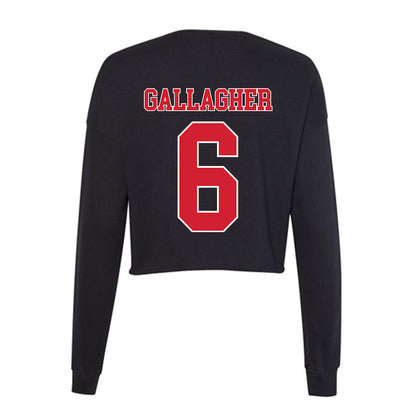 Fairfield - NCAA Men's Lacrosse : Brendan Gallagher - Women's Cropped Crew Fleece-1