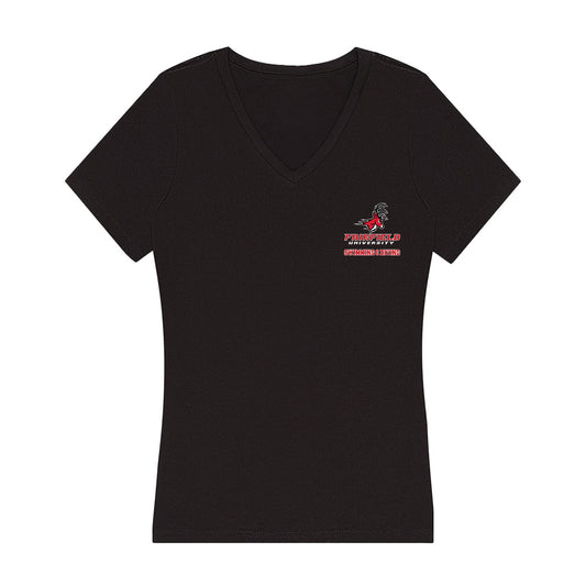 Fairfield - NCAA Women's Swimming & Diving : Katie Torrey - Women's V-Neck T-Shirt-0