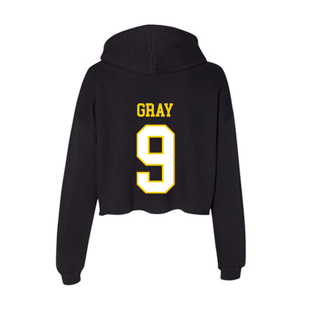 Delaware - NCAA Ice Hockey : Bailey Gray - Women's Crop Fleece Hoodie-1