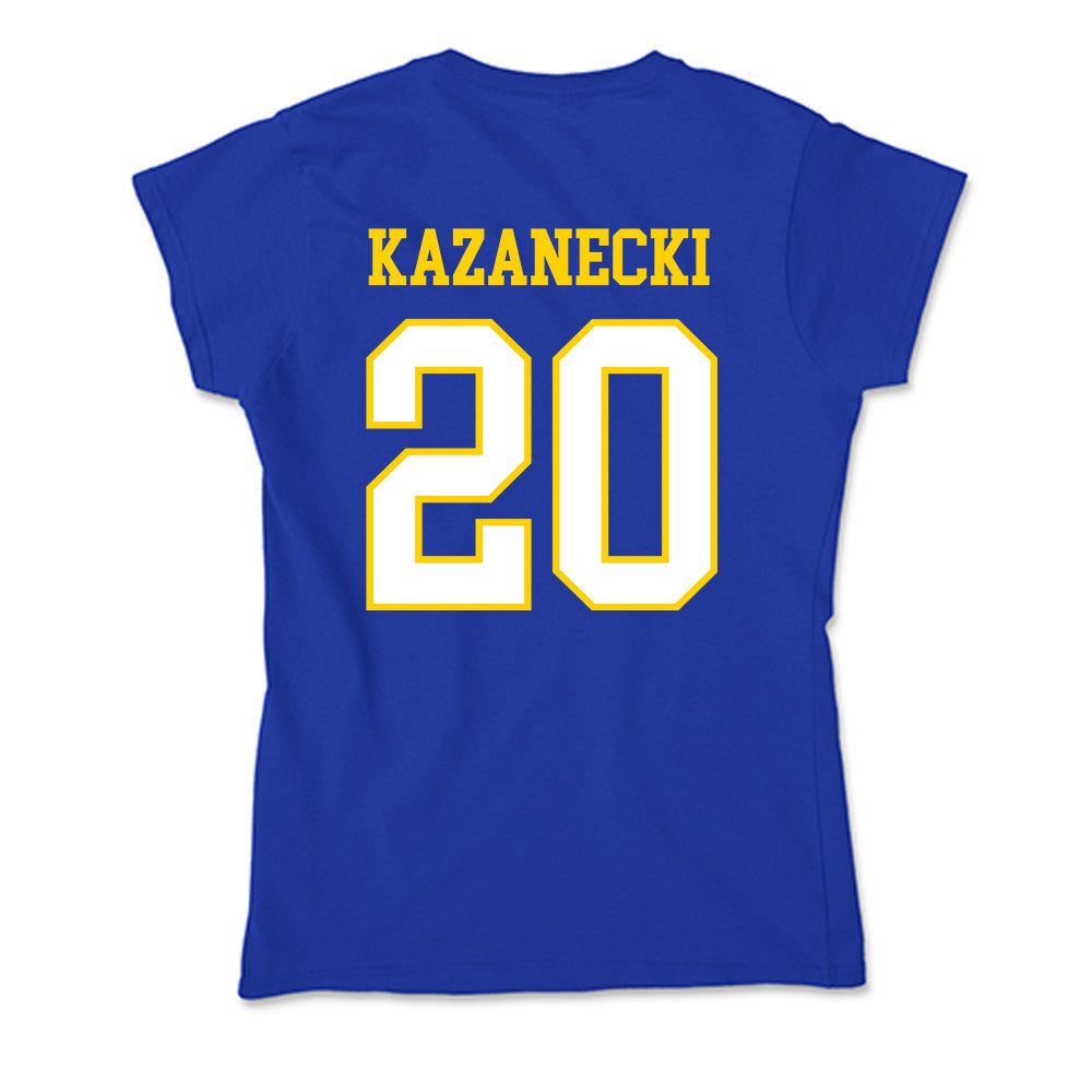 Delaware - NCAA Men's Basketball : Alex Kazanecki - Soft Style Women’s T-Shirt-1