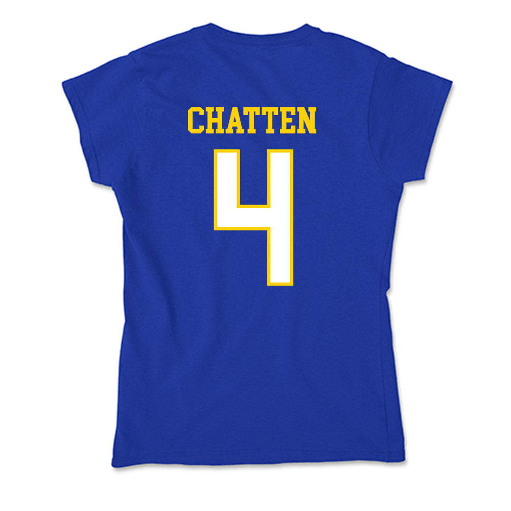 Delaware - NCAA Men's Soccer : Luke Chatten - Soft Style Women’s T-Shirt-1